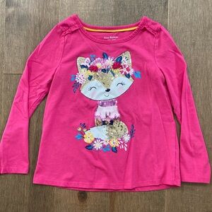 Isaac Mizrahi fox shirt with sequins - Small (5/6)